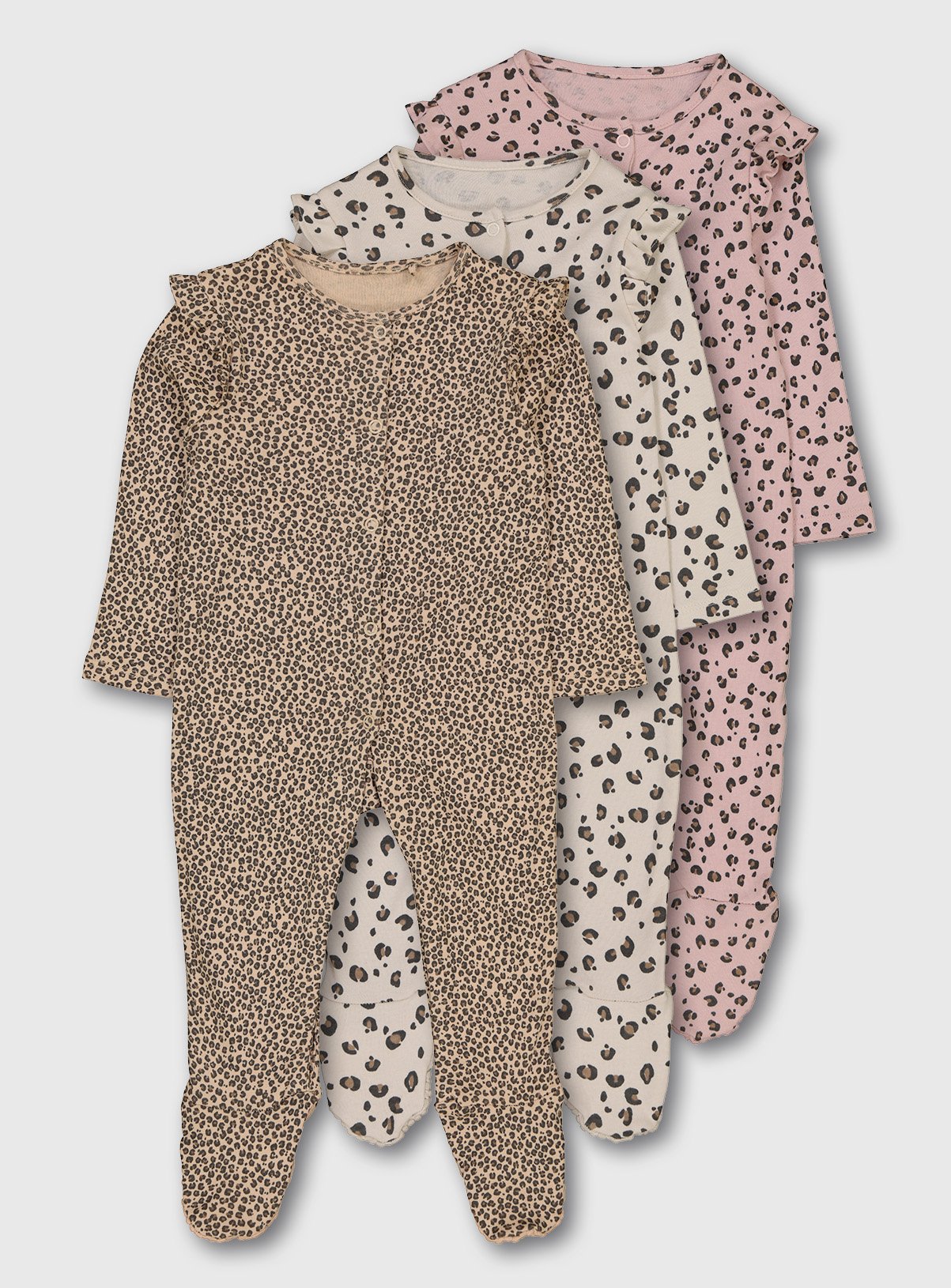 leopard print baby grows